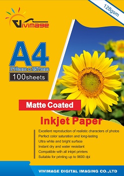 128g Matte coated photo pa
